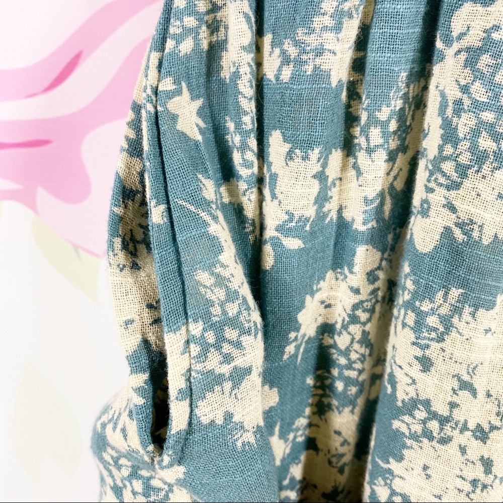 NEW Free People Ellie Floral Boho Prairie Cottagecore Tier Maxi Cotton Dress XS - Picture 10 of 15